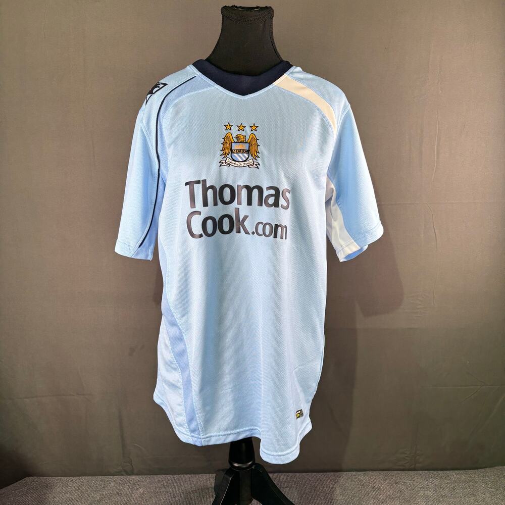 Manchester City Jersey Men’s M 2008 - 2009 Home Le Coq Sportif Football Soccer